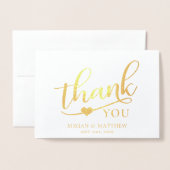 Modern Classy Black White Weddenschap Hartelijk da Folie Kaarten (Voorkant met envelop)