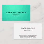 Modern Classy Blue Elegant Visitekaartje (Voorkant / Achterkant)