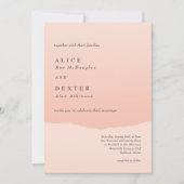 Modern Classy Blush Gradient Weddenschap Kaart (Voorkant)