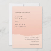 Modern Classy Elegant Blush Save the Date Kaart (Voorkant)