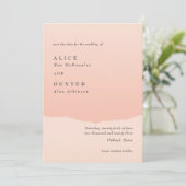 Modern Classy Elegant Blush Save the Date Kaart (Staand voorkant)