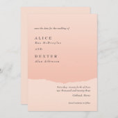 Modern Classy Elegant Blush Save the Date Kaart (Voorkant / Achterkant)