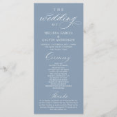 Modern Classy Elegant Wedding Ceremony Programmakaart (Voorkant)