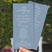 Modern Classy Elegant Wedding Ceremony Programmakaart