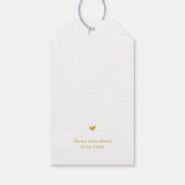 Modern Classy Gold, begrafenisherdenkingsdienst Cadeaulabel (Achterkant)