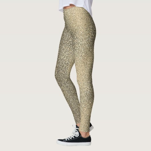 Modern Classy Gold Gradient Sparkle Glitter Party Leggings (Links)