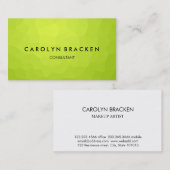 Modern Classy Green Elegant Business Card Visitekaartje (Voorkant / Achterkant)