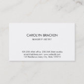 Modern Classy Green Elegant Business Card Visitekaartje (Achterkant)
