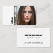 Modern Classy Model Foto Visitekaartje (Voorkant / Achterkant)