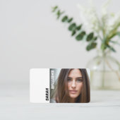 Modern Classy Model Foto Visitekaartje (Staand voorkant)