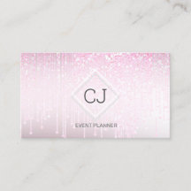 Modern Classy Pink Blush Glitter Crystal Driving