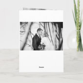 Modern Classy Script 8 Multi Photo Stylish Wedding Bedankkaart (Achterkant)