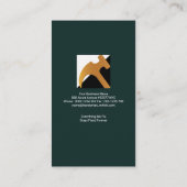 Modern Classy Stylish Gold Roof Home Handyman Visitekaartje (Achterkant)