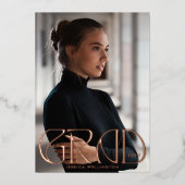 Modern Classy Tyopgraphy Afstuderen Photo 2023 Folie Uitnodiging (Voorkant)