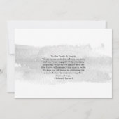 Modern Classy Waterverf Twee Foto Verloving en Aankondiging (Achterkant)