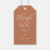 Modern Classy Wedding Party Gifts Thank You Cadeaulabel (Voorkant)