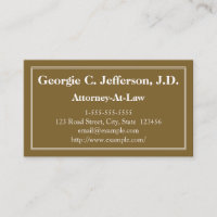 Modern & Clean Attorney-at-law Visitekaartje