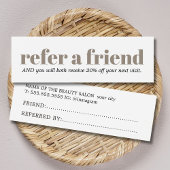 Modern Clean Bold Salon  Mini Visitekaartjes