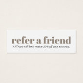 Modern Clean Bold Salon  Mini Visitekaartjes (Voorkant)