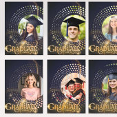 Modern Clean Chic Afstuderen Fotouitnodiging Kaart