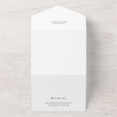 Modern Clean Chic Holiday Photo All-in-One Kaart (Buitenkant)