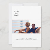 Modern Clean City Wedding Save the Date (Voorkant)