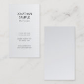 Modern Clean Design Silver Glamor Trendy Luxury Visitekaartje (Voorkant / Achterkant)