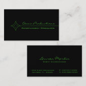 Modern Clean Diamond Visitekaartje, Kelly Green Visitekaartje (Voorkant / Achterkant)