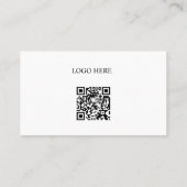 Modern Clean Minimal Business Card Template Visitekaartje (Achterkant)