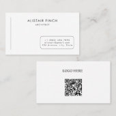 Modern Clean Minimal Business Card Template Visitekaartje (Voorkant / Achterkant)