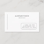 Modern Clean Minimal Business Card Template Visitekaartje (Voorkant)