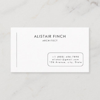 Modern Clean Minimal Business Card Template Visitekaartje