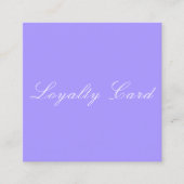 Modern Clean Pastel Blue Customer Loyalty Reward Vierkante Visitekaartje (Voorkant)