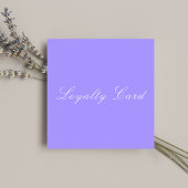 Modern Clean Pastel Blue Customer Loyalty Reward Vierkante Visitekaartje