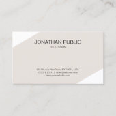 Modern Clean Plain Elegant Consultant Creative Visitekaartje (Voorkant)