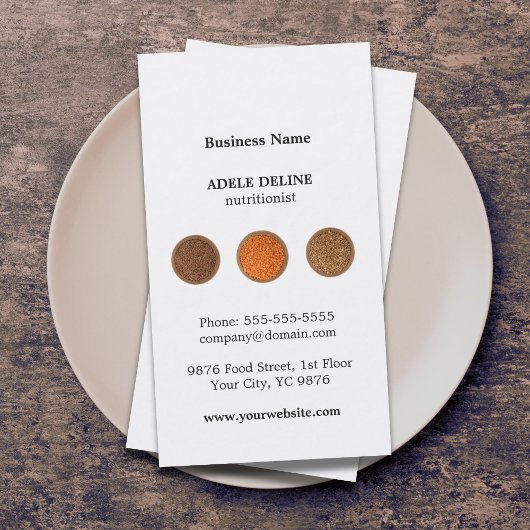 Modern Clean Seeds Health Nutrition Visitekaartje