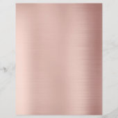 Modern Cleaning Cleaner Service Logo Rose Gold Flyer (Achterkant)