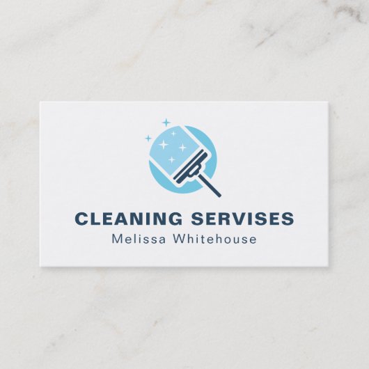 Modern Cleaning House Maid Services Visitekaartje (Voorkant)