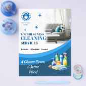 Modern Cleaning Service Flyer Template | Editable  (Enkel)