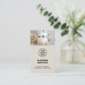 Modern Cleaning Services Foto Logo Visitekaartje (Staand voorkant)