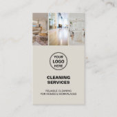 Modern Cleaning Services Foto Logo Visitekaartje (Voorkant)
