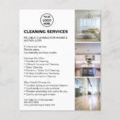 Modern Cleaning Services Foto Logo Wit Flyer (Voorkant)