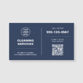 Modern Cleaning Services Logo QR Magnetische Kaart (Voorkant)