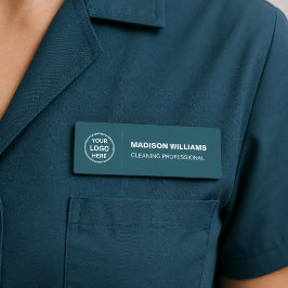 Modern Cleaning Services Logo Turkoois Naamplaatje