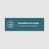 Modern Cleaning Services Logo Turkoois Naamplaatje (Voorkant)