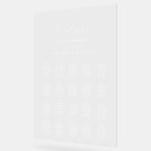 Modern Clear Seating Chart Acryl Bord (Hoek)