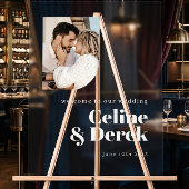 Modern Clear Wedding Photo Welcome Acrylic Sign Acryl Bord