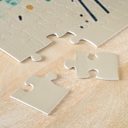 Modern Cleopatra – Abstract Liquid Colors Art Legpuzzel (Zijkant)