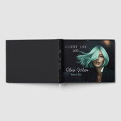 Modern Client Log Book voor Hair Salons zwart Gastenboek (Volledig)