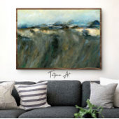 Modern Cliff Edges Abstract Landschapsschilderij Poster